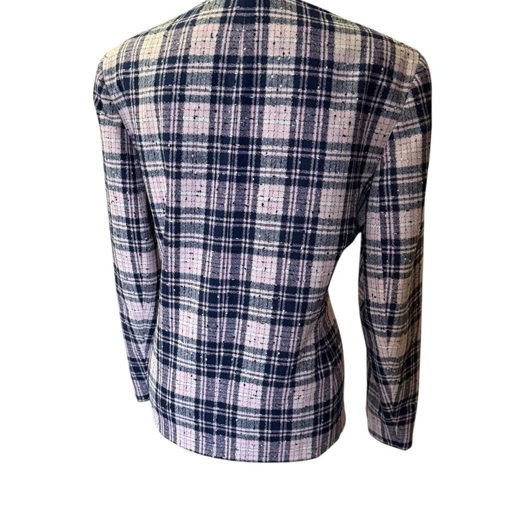Pendleton classics wool blend tweed button up suit jacket blazer SZ 12 coquette
